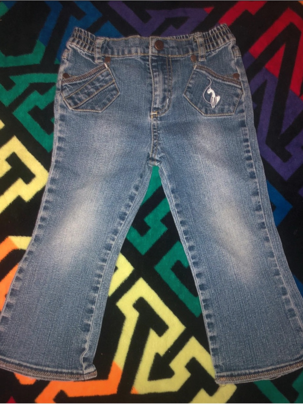 Y2K Vintage Baby Phat Toddlers Blue Denim Jeans - flare leg Fit